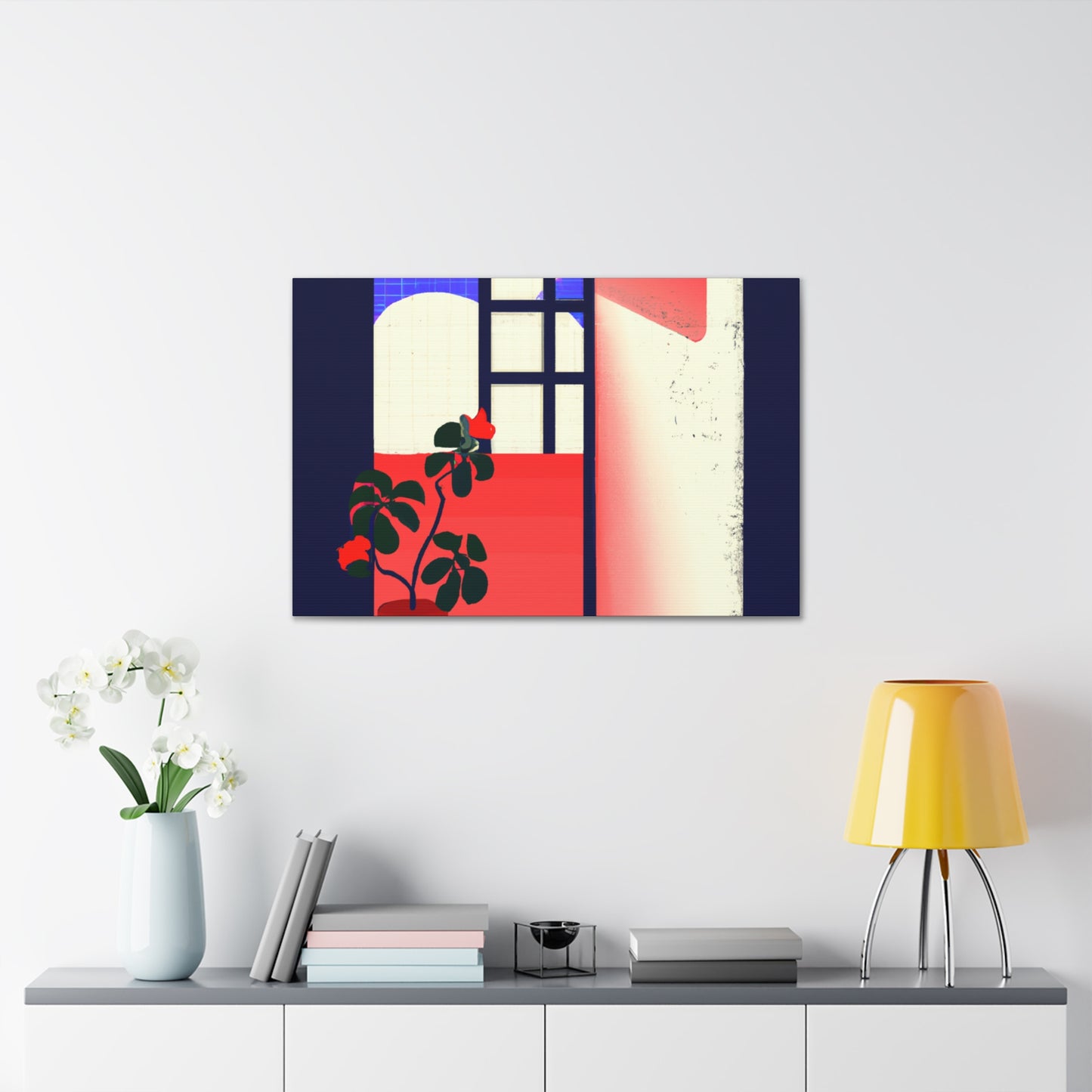 Diner Wheel - Midcentury - Canvas