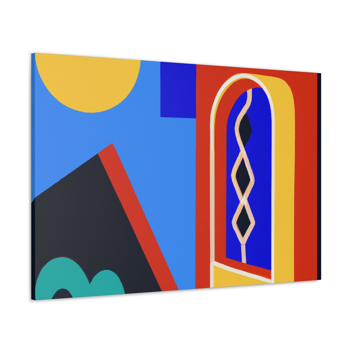 Cheerful Balcony - Midcentury Canvas