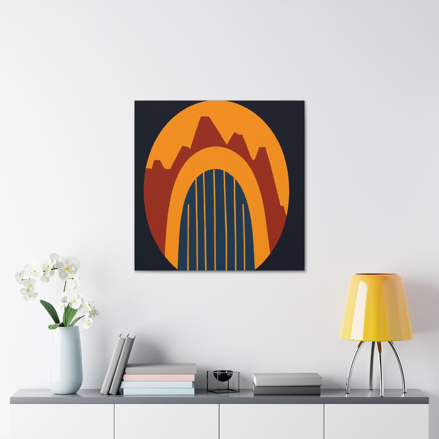Eternal Radiance - Midcentury - Canvas