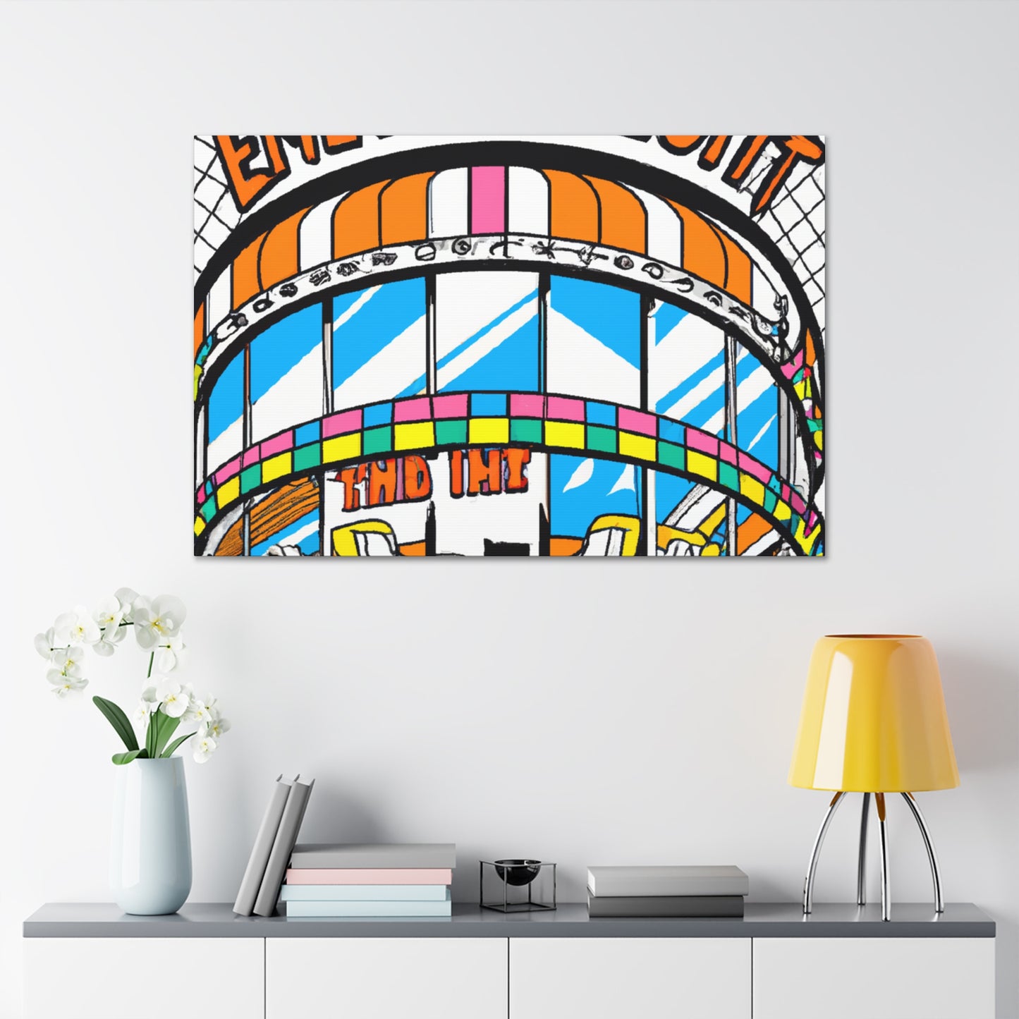 Frolic & Flourish Center - Canvas - Pop Art