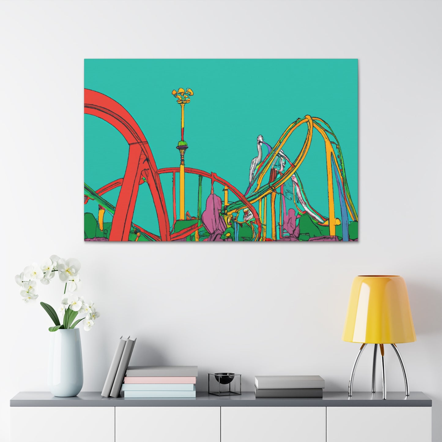 Lush Blooms - Landscape - Canvas