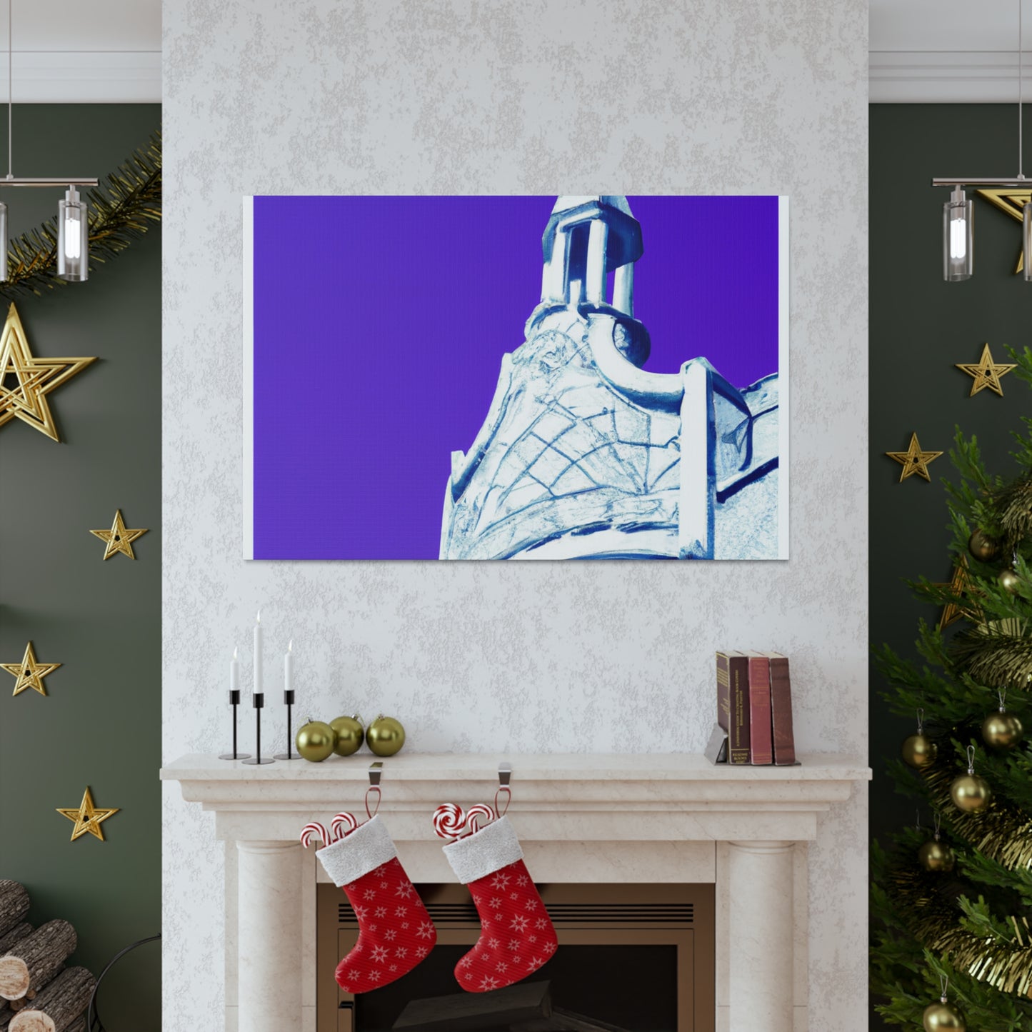 'The Majestic Metropolis' - Art Deco Architectural Canvas