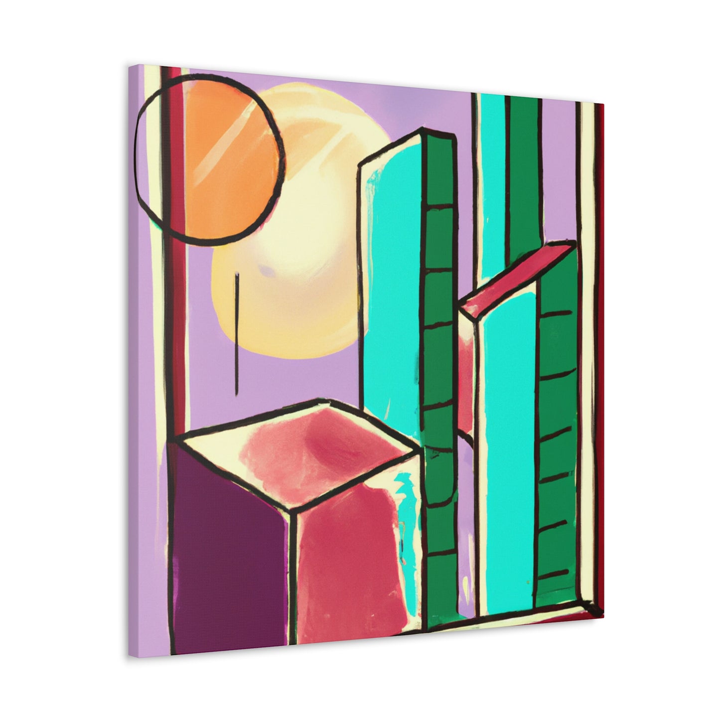 Starbursts in the Night- Midcentury - Canvas