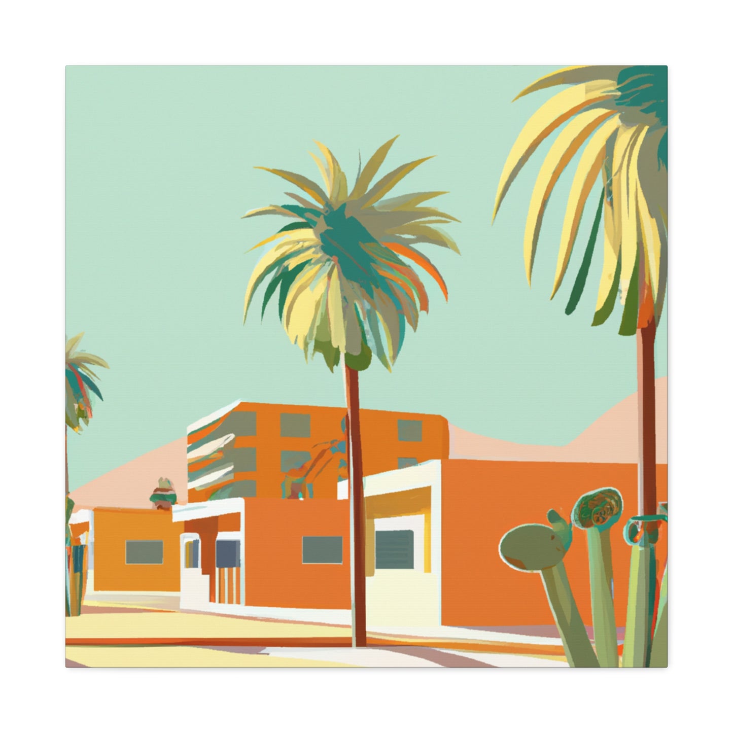 Sahara Splendor - Architectural - Canvas