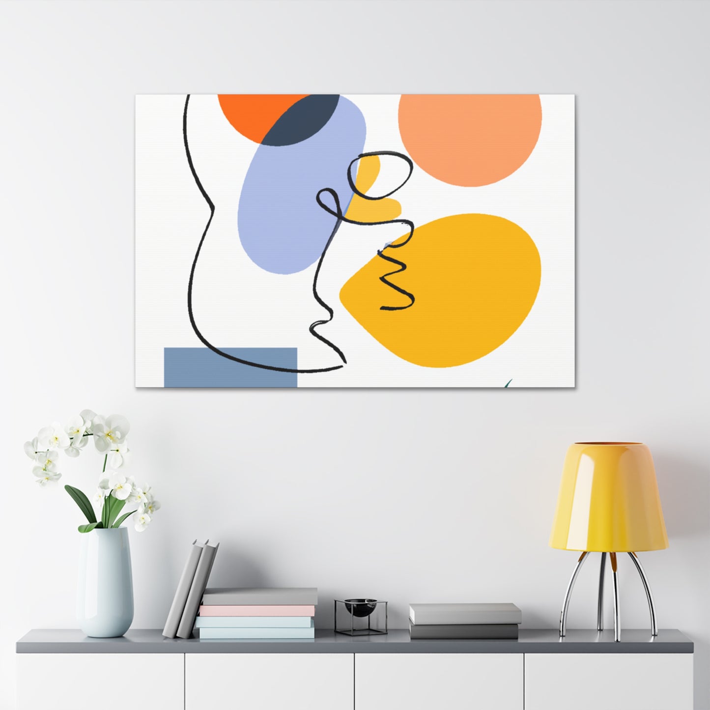 Monochrome Splashes - Minimalism - Canvas