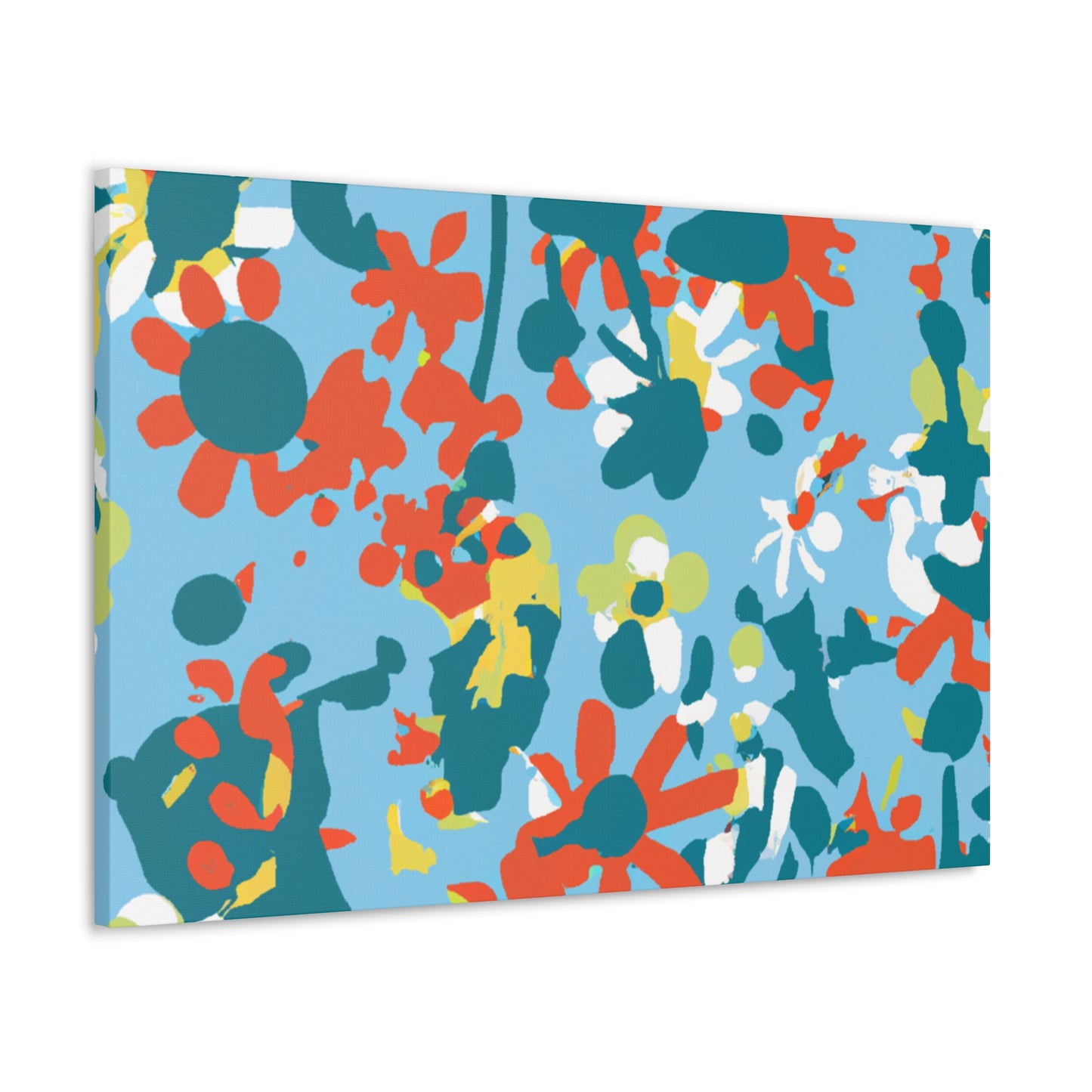 "Petal Putter: The Flowerbed Challenge" - Floral Canvas
