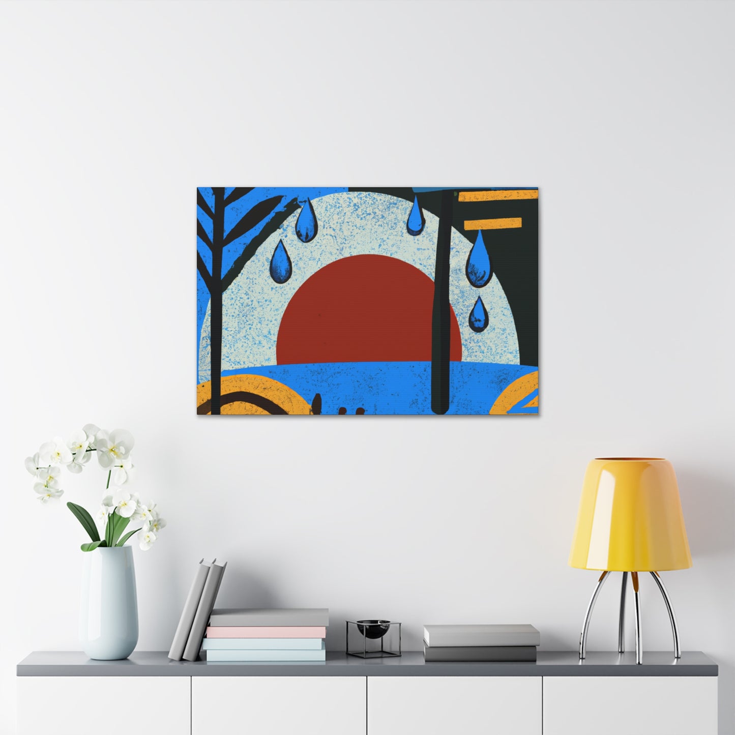 "Toned Angles- Midcentury" - Canvas