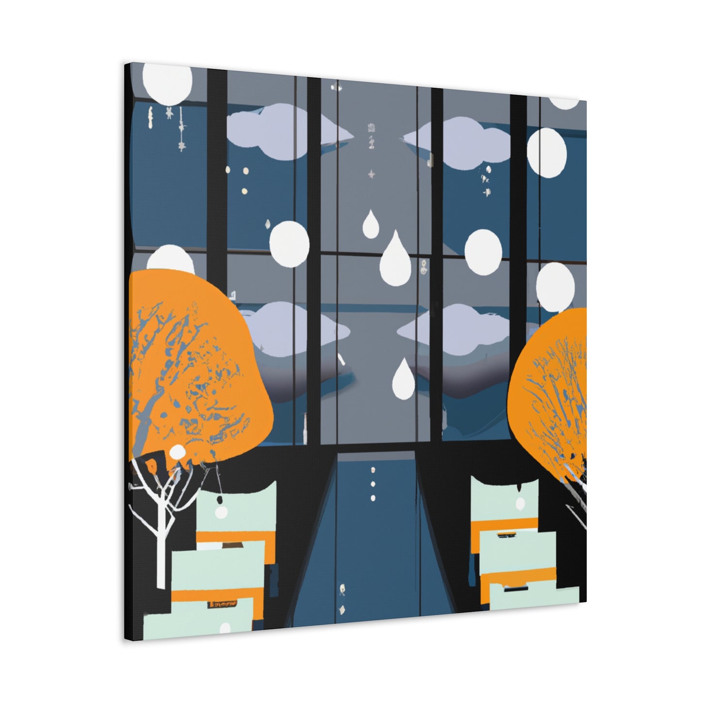 Pristine Pillar- Midcentury - Canvas