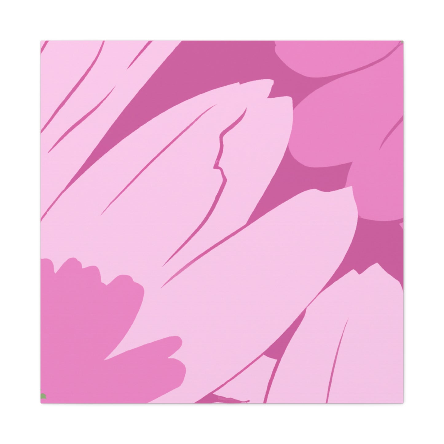 Pink Roselle - Floral - Canvas