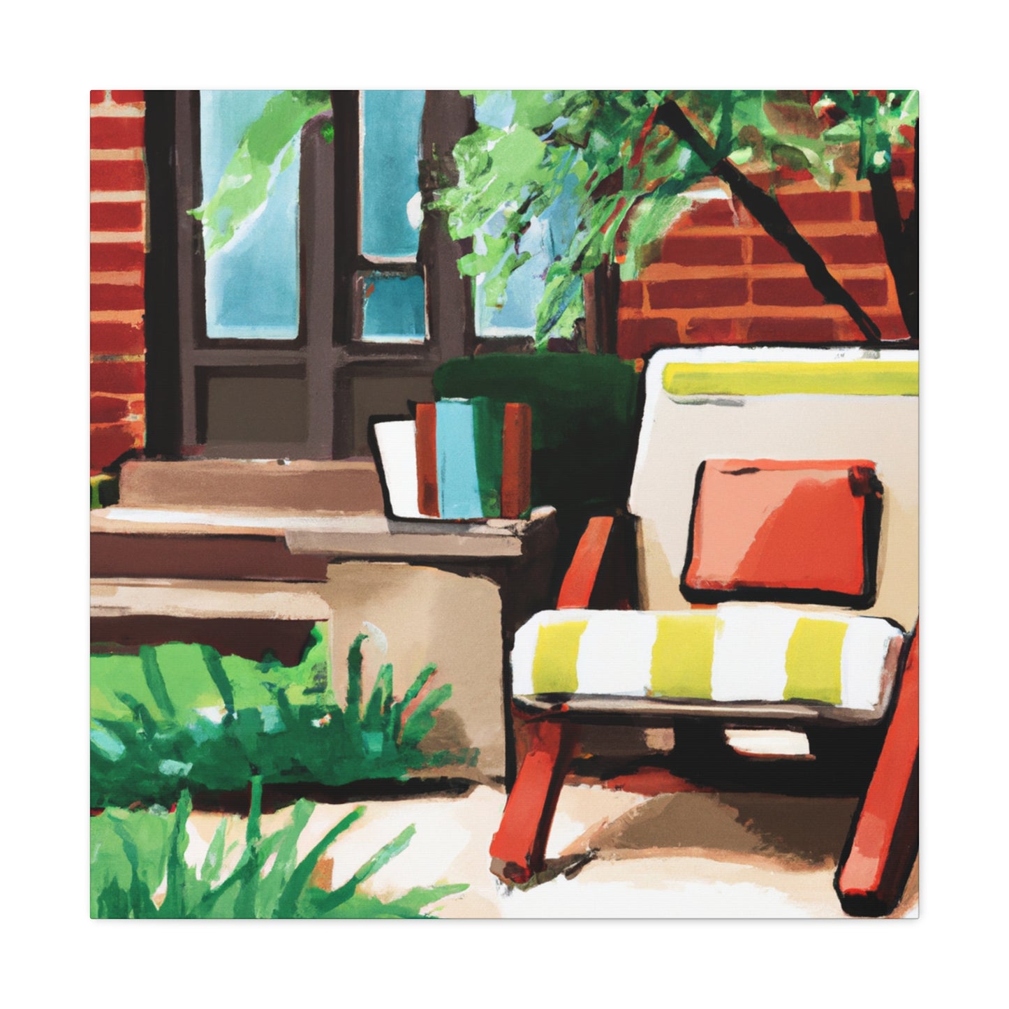 "Cheery Bliss- Midcentury" - Canvas