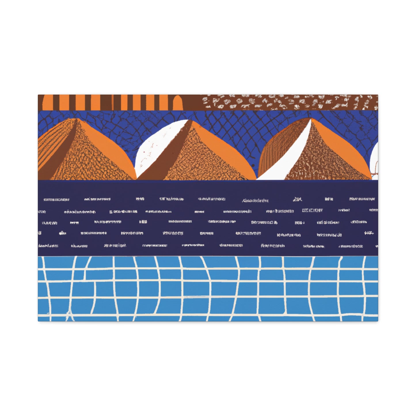 Blue RIver - Midcentury Canvas