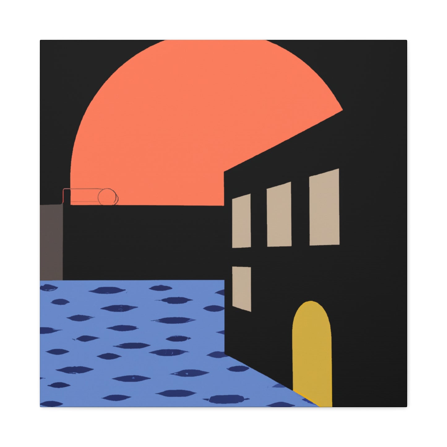 Street Walk - Midcentury Canvas