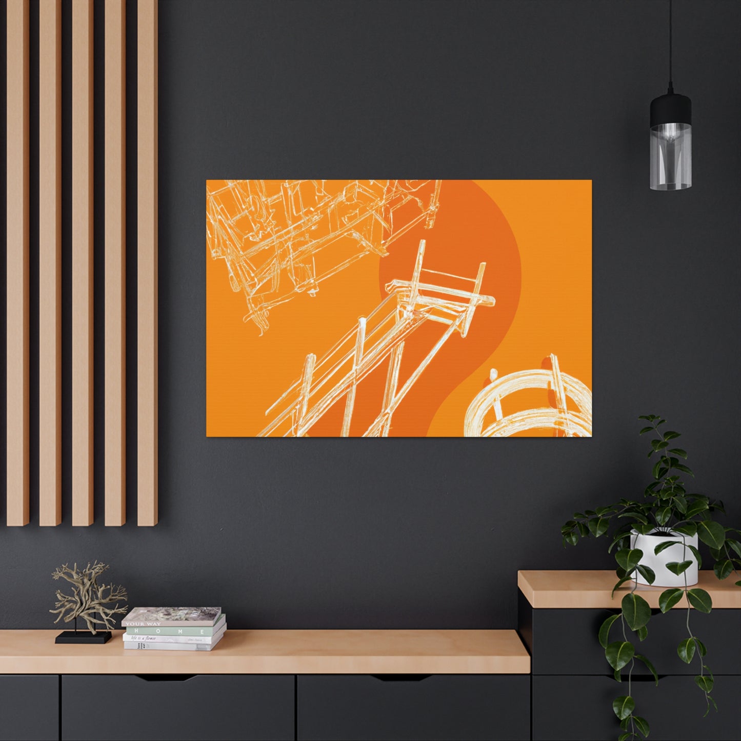 Orange Deck - Canvas - Architectural