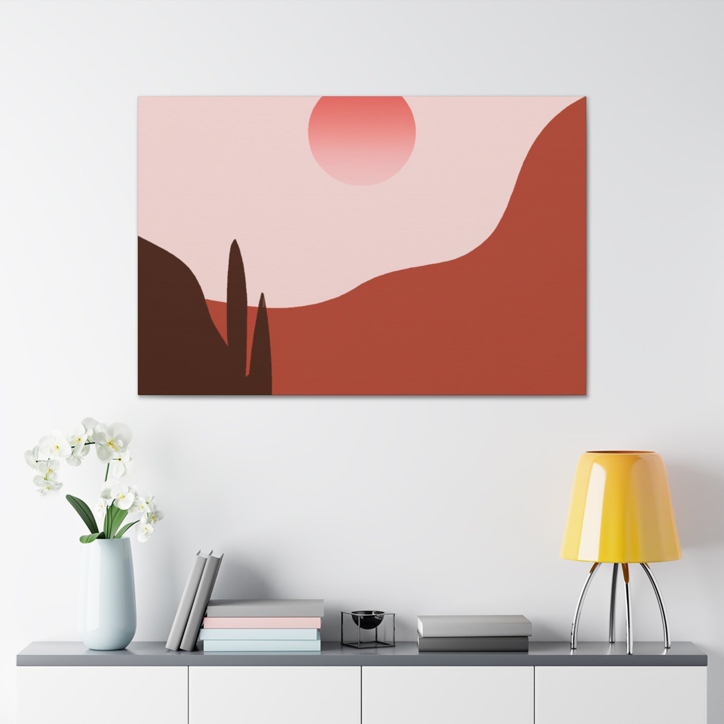 Antique Eclectique- Vintage Contemporary -Landscape - Desert - Canvas