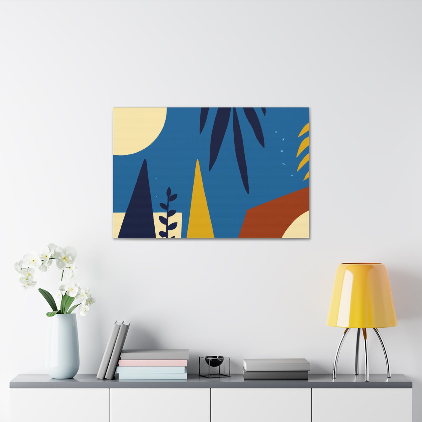 Blue Sky - Midcentury Canvas