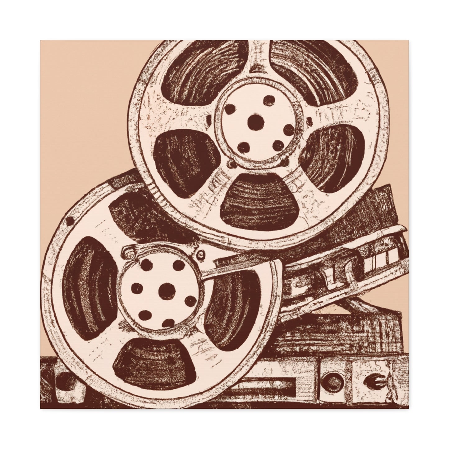 Reel Smashers - Retro Music and Film Canvas