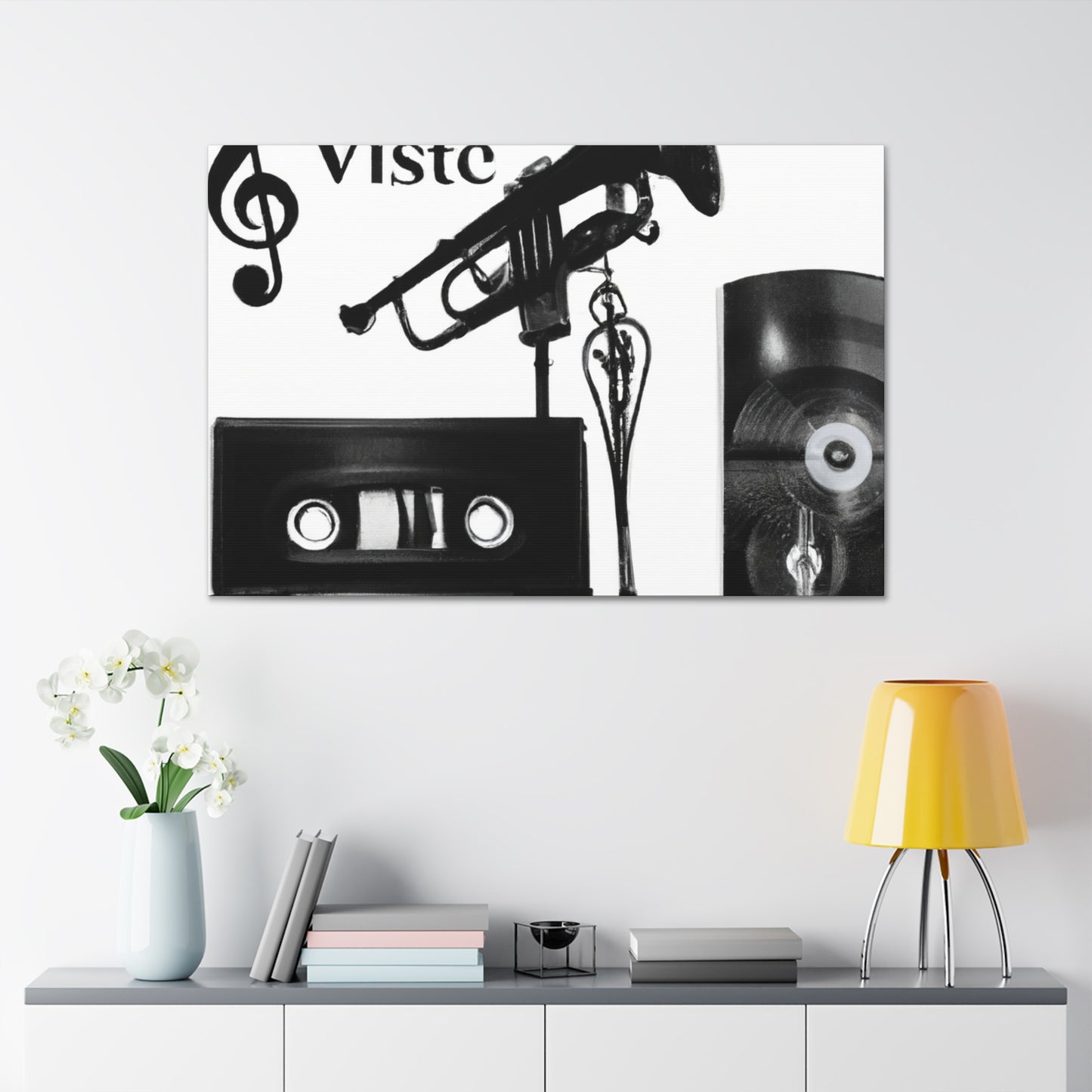 Viste Set - Retro Music and Film Canvas