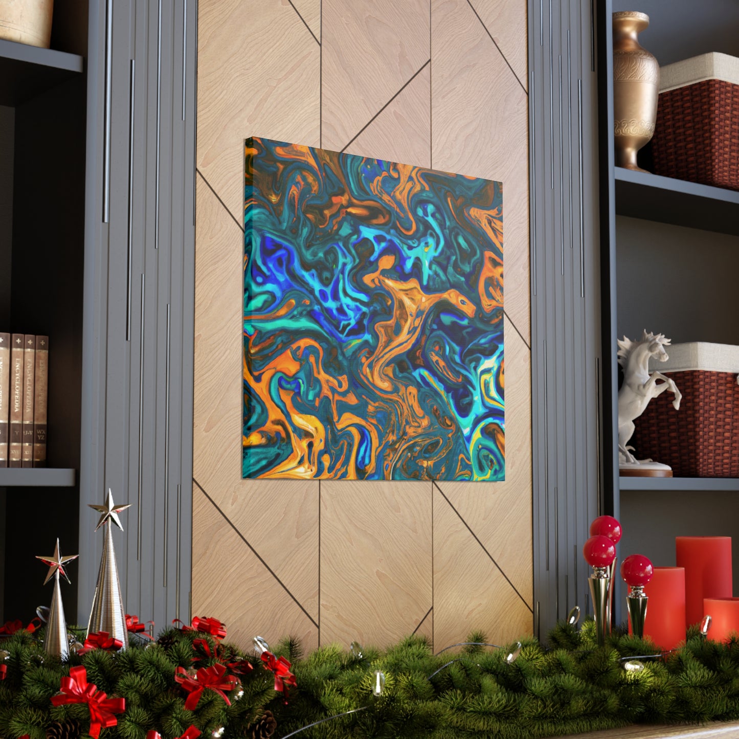 Fire and Water - Canvas - Abstract