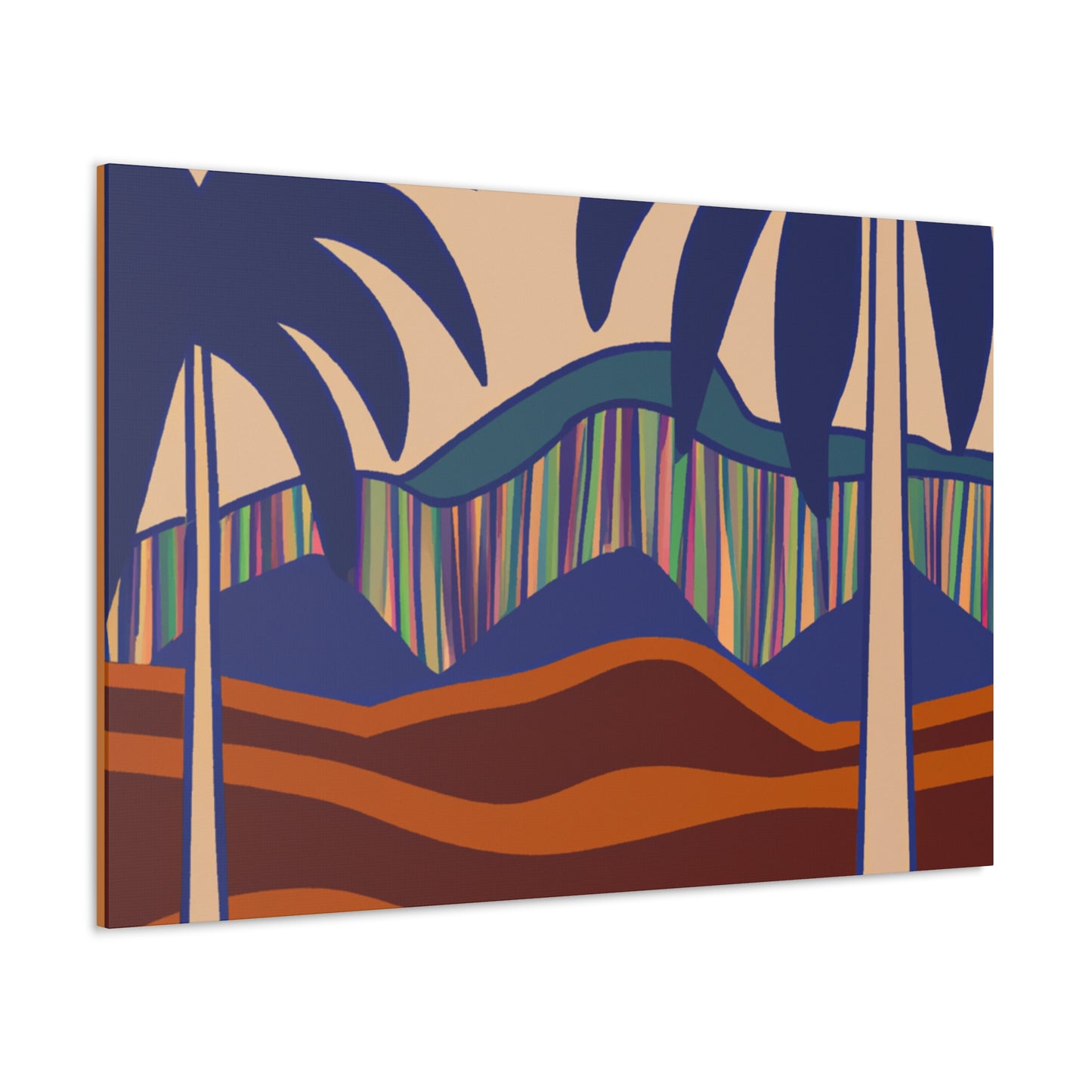 Vibey Tropics- Midcentury Canvas