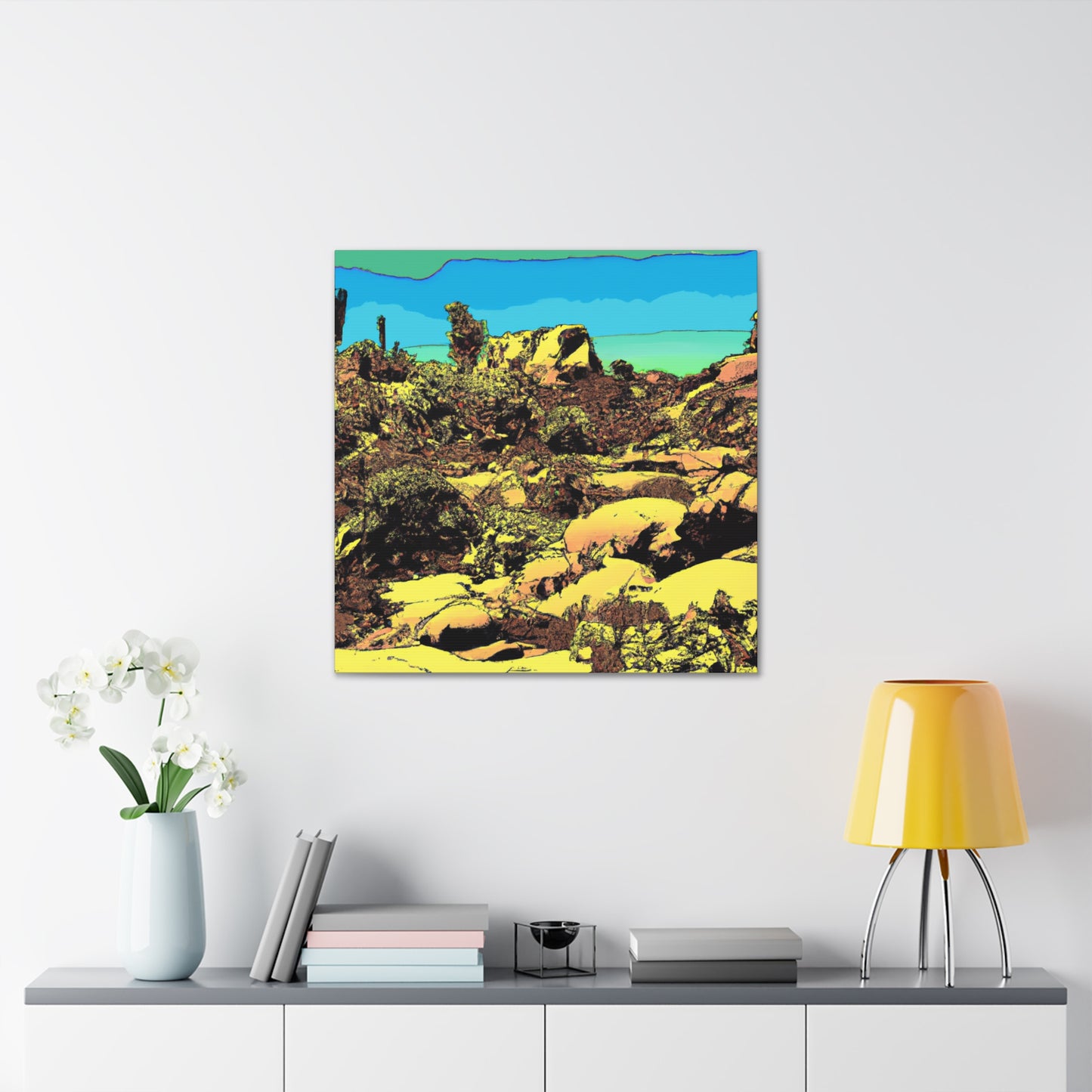 Sunbaked Horizon - Landscape - Canvas