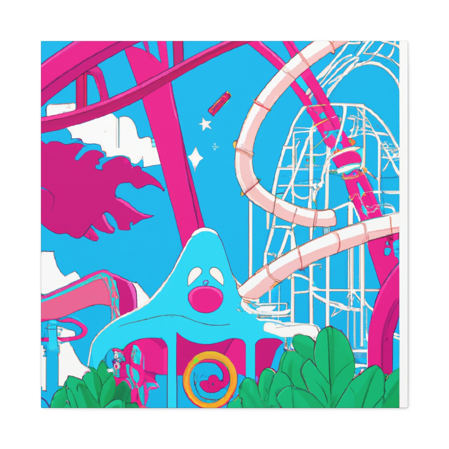 Palm Paradiso - Landscape - Amusement - Canvas