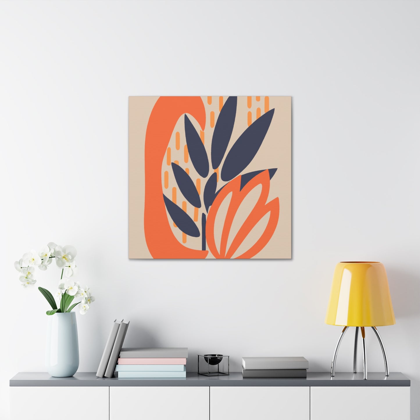Blooming - Midcentury Floral Canvas