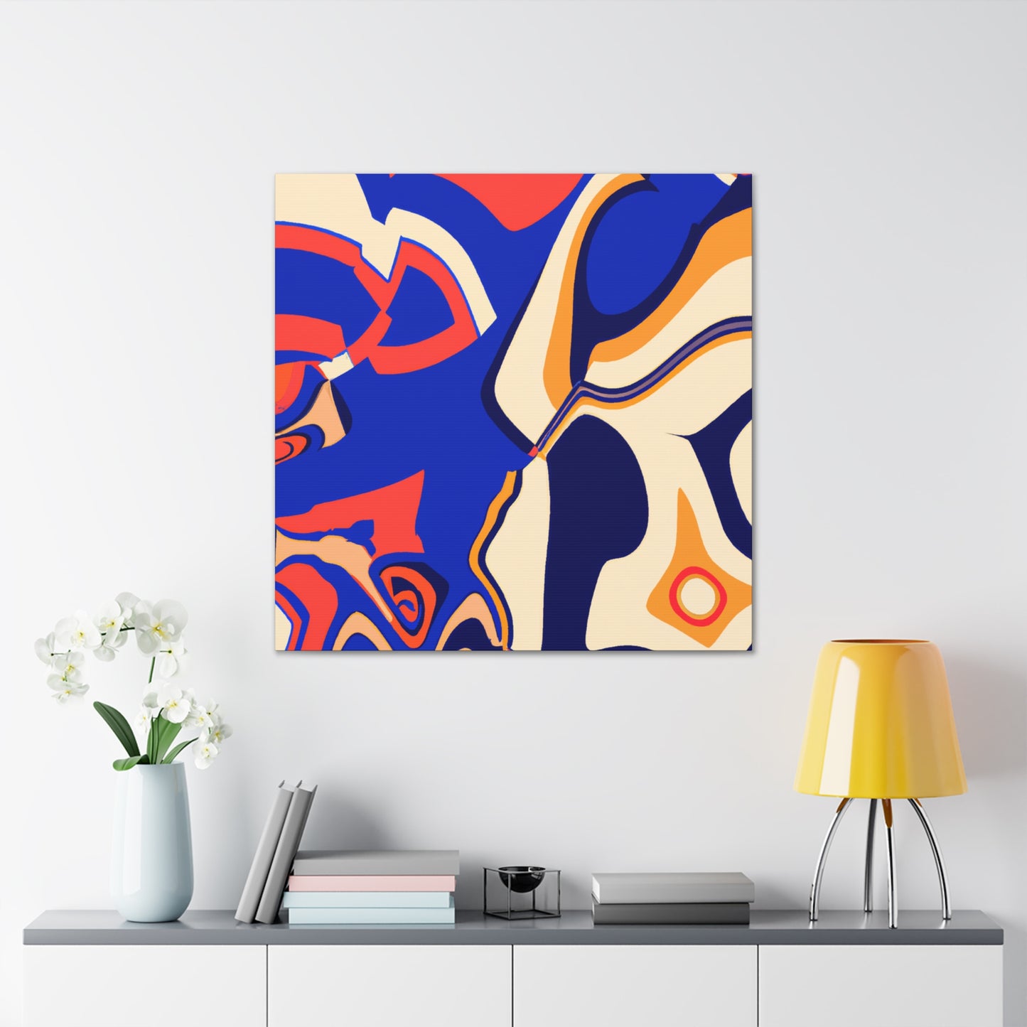 Aqua-Glow - Abstract - Canvas