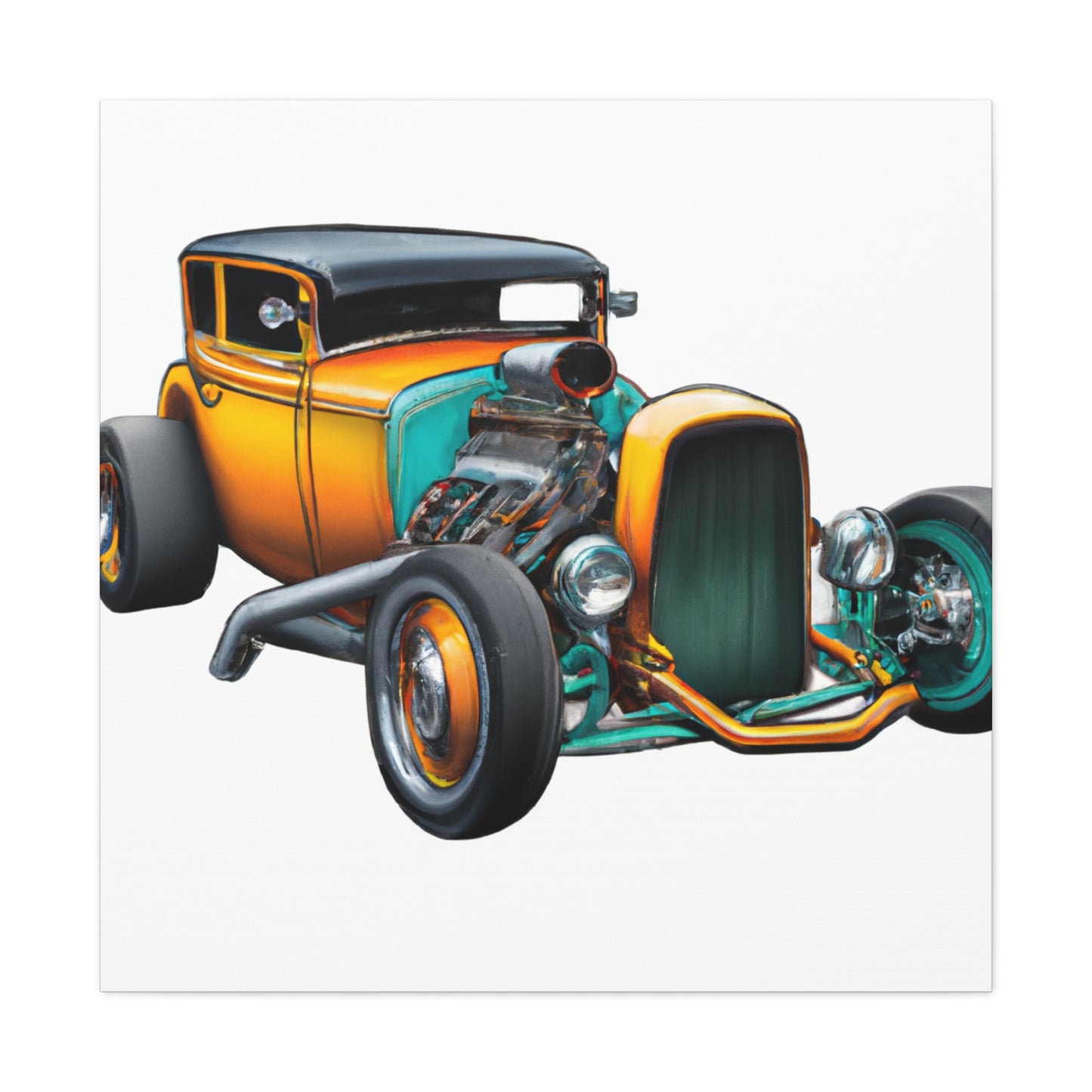Vintage Burner - Automobile - Canvas