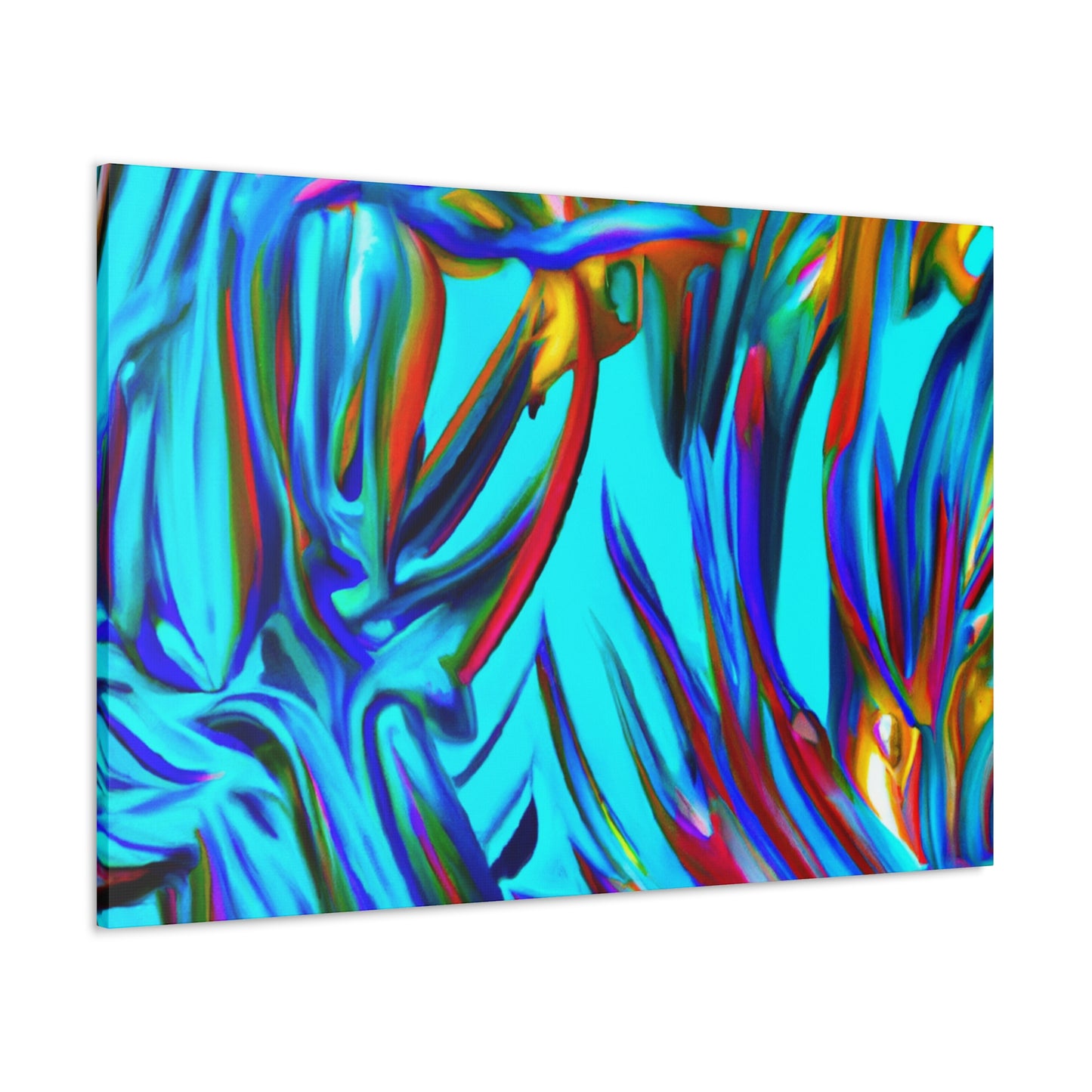 Blue Flames - Canvas - Abstract
