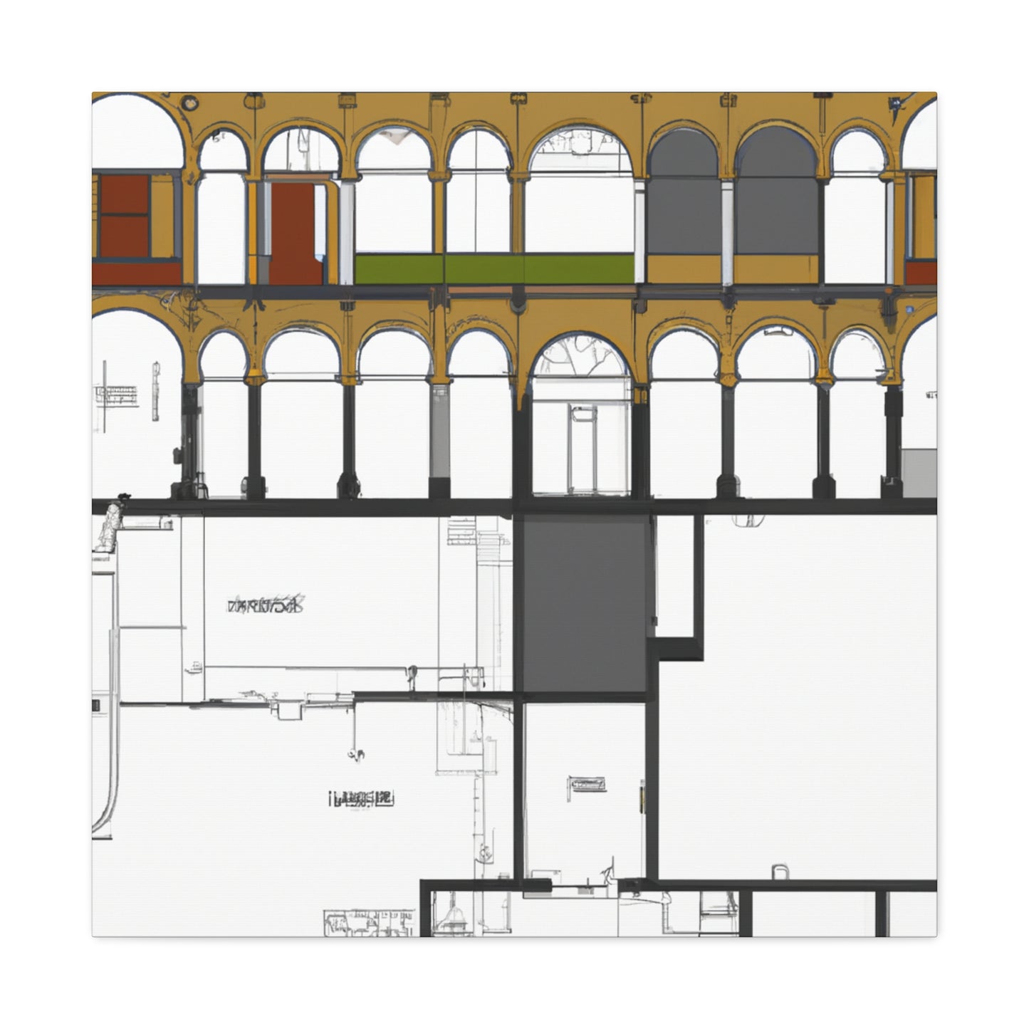 Ludmila Vaillant - Canvas - Architectural