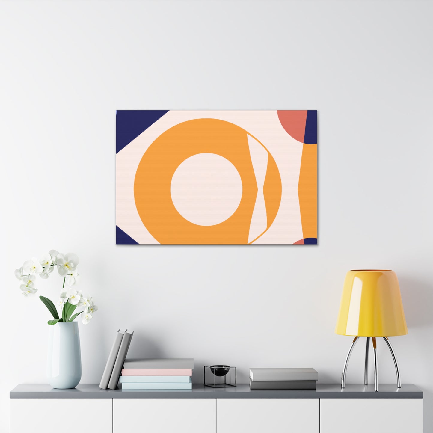 Spiraled Reflections - Midcentury - Canvas