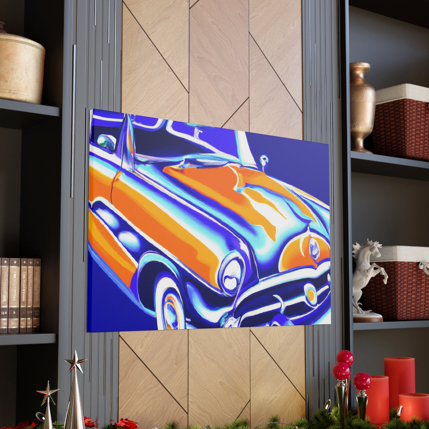 Vintage Thunder Road - Automobile Canvas