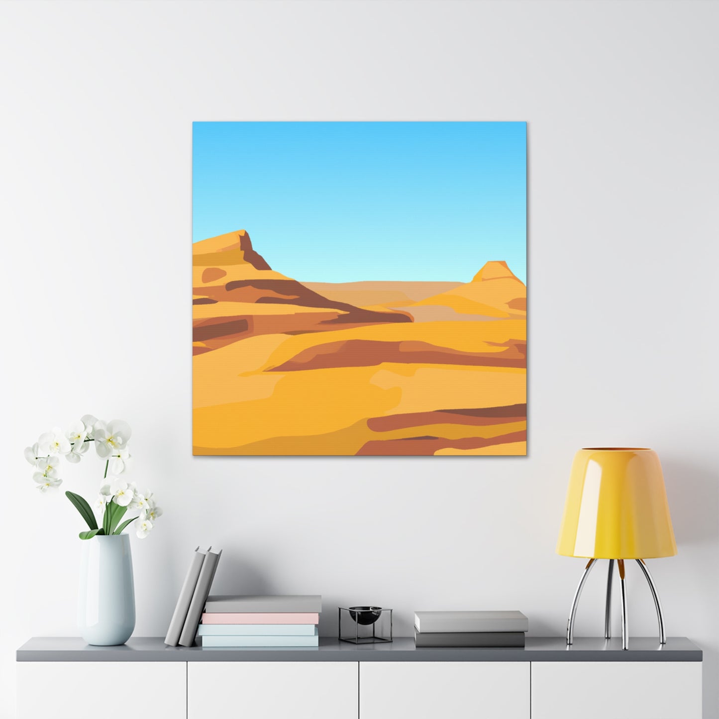 Sunrise Oasis-Landscape - Canvas - Desert