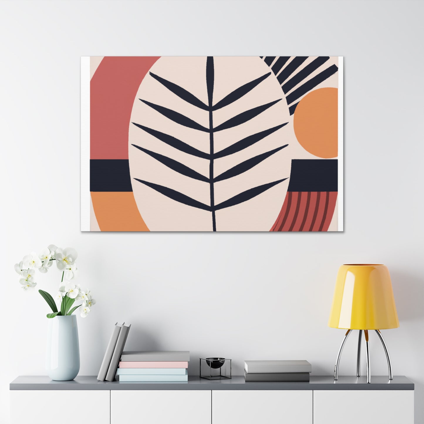 Leafy Slothion - Midcentury Canvas
