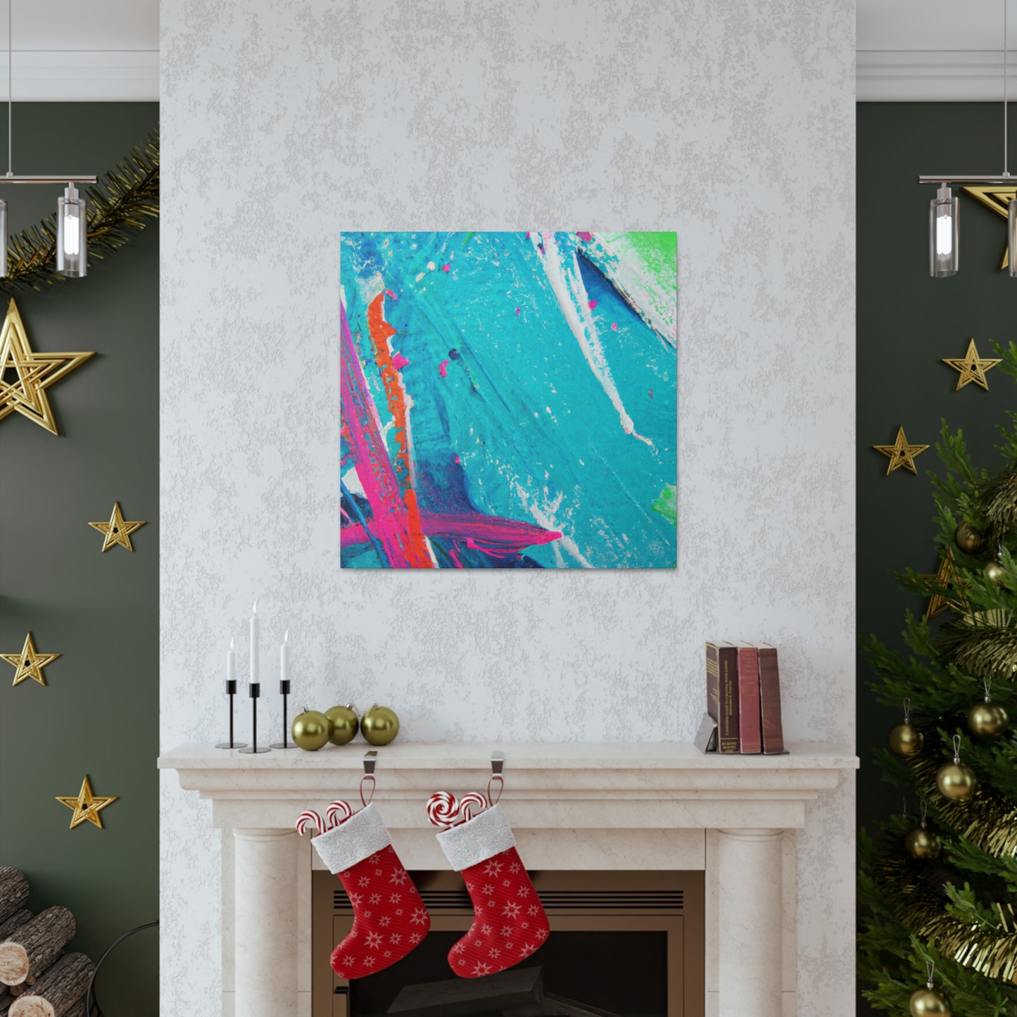 Aqua Lung- Abstract Canvas
