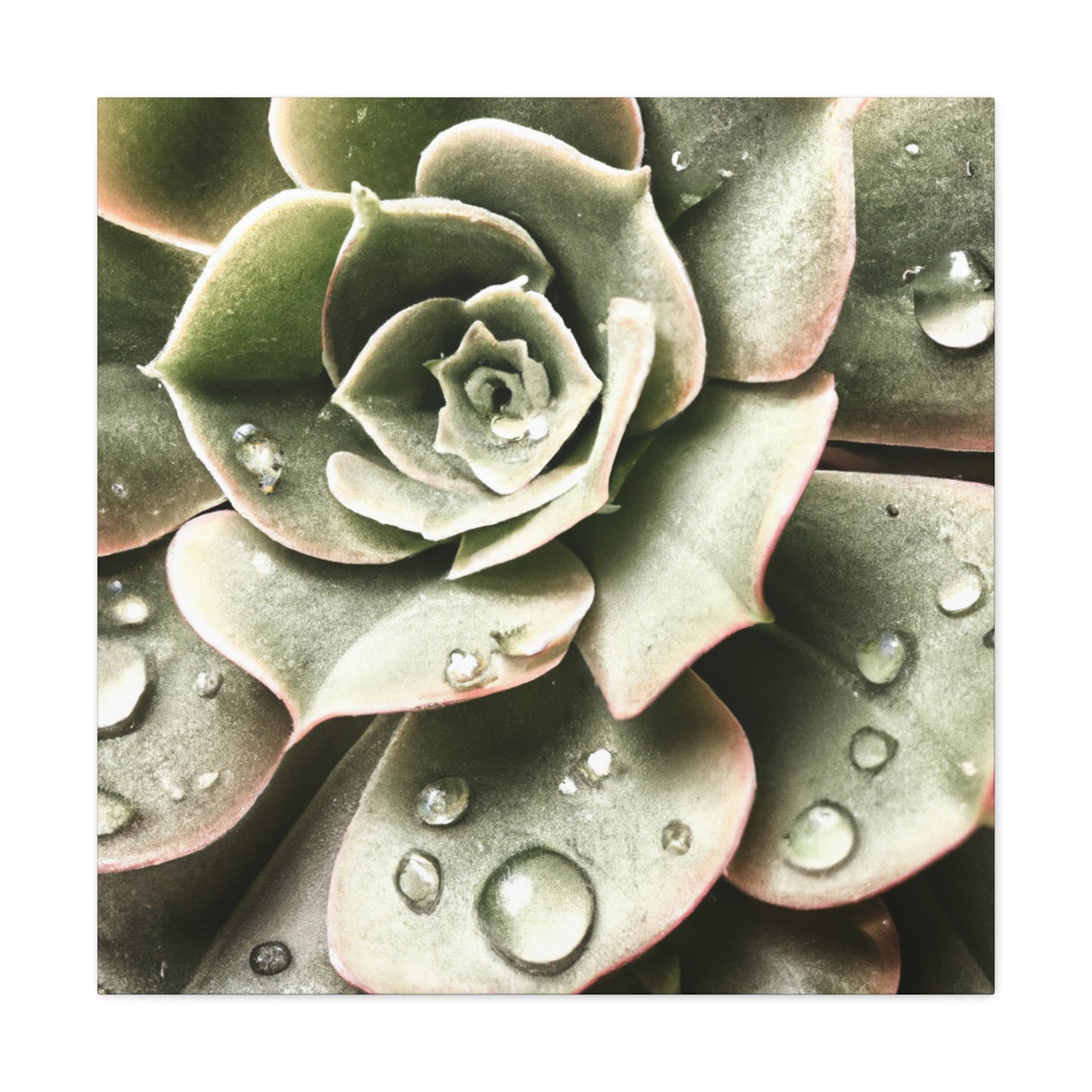 Neutral Close Up - Canvas - Succulent