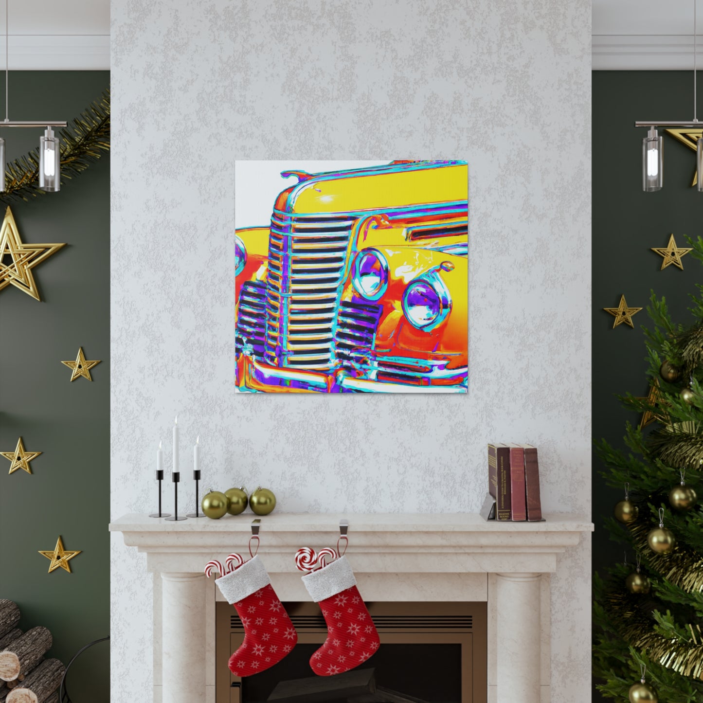 "Retro Rod" - Automobile Canvas