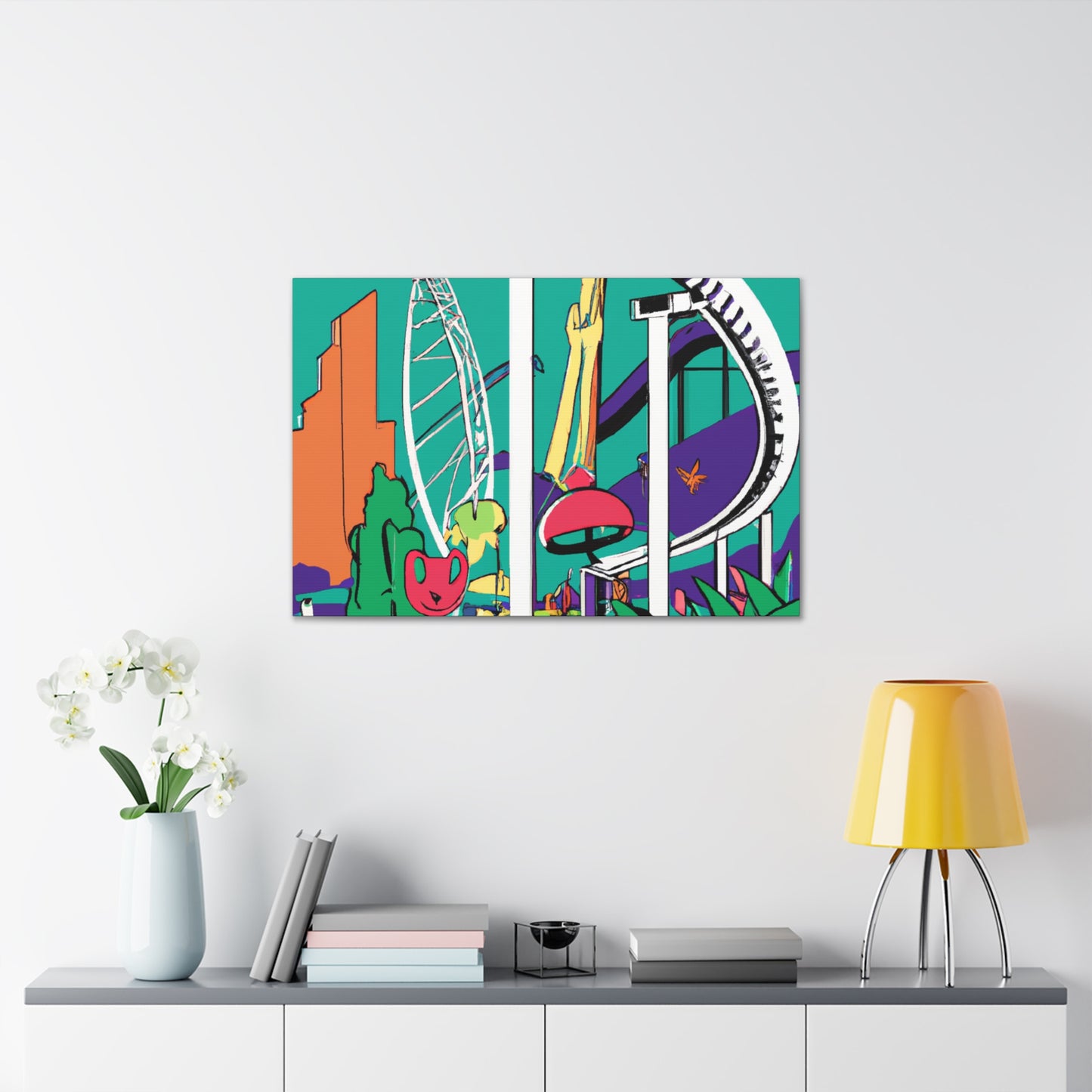 Carnival of Colors - Landscape - Amusement - Canvas