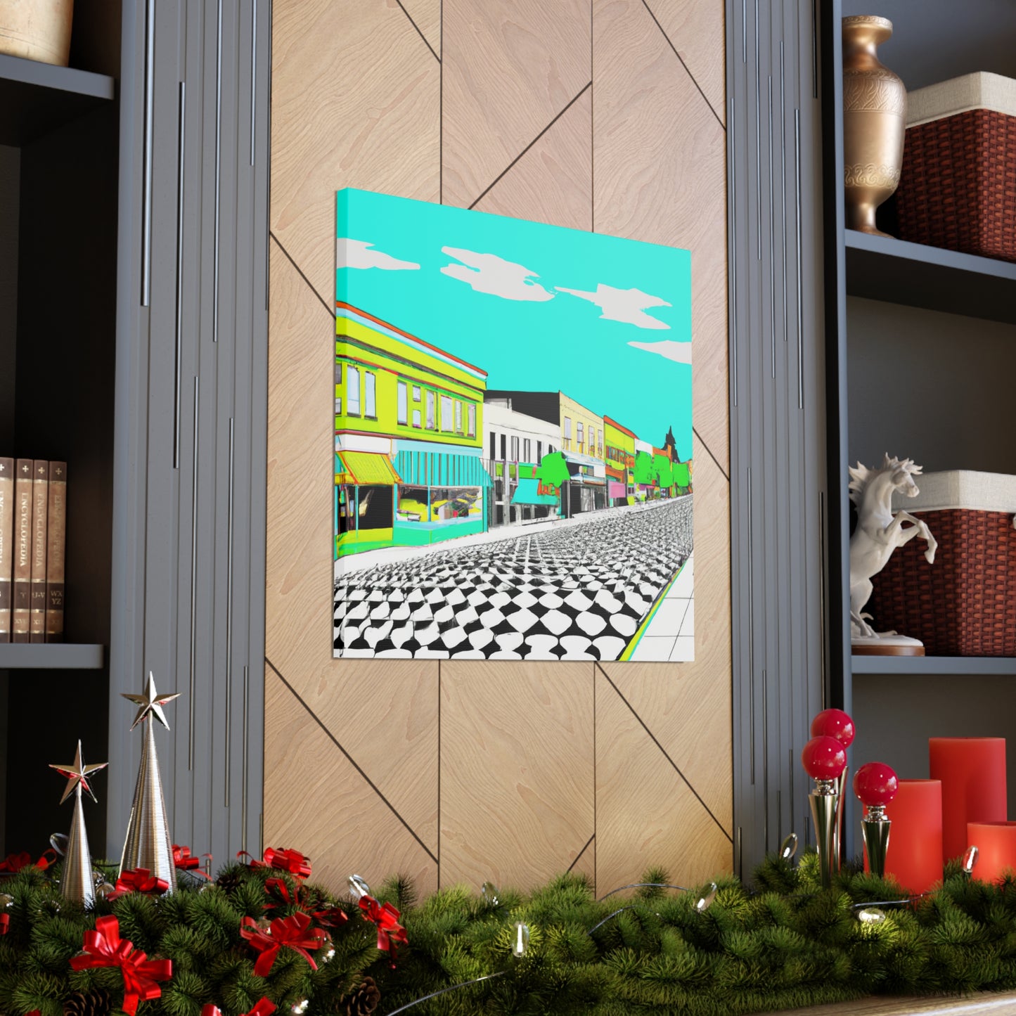 Streamlined Boulevard - Architectural Canvas - Pop Art