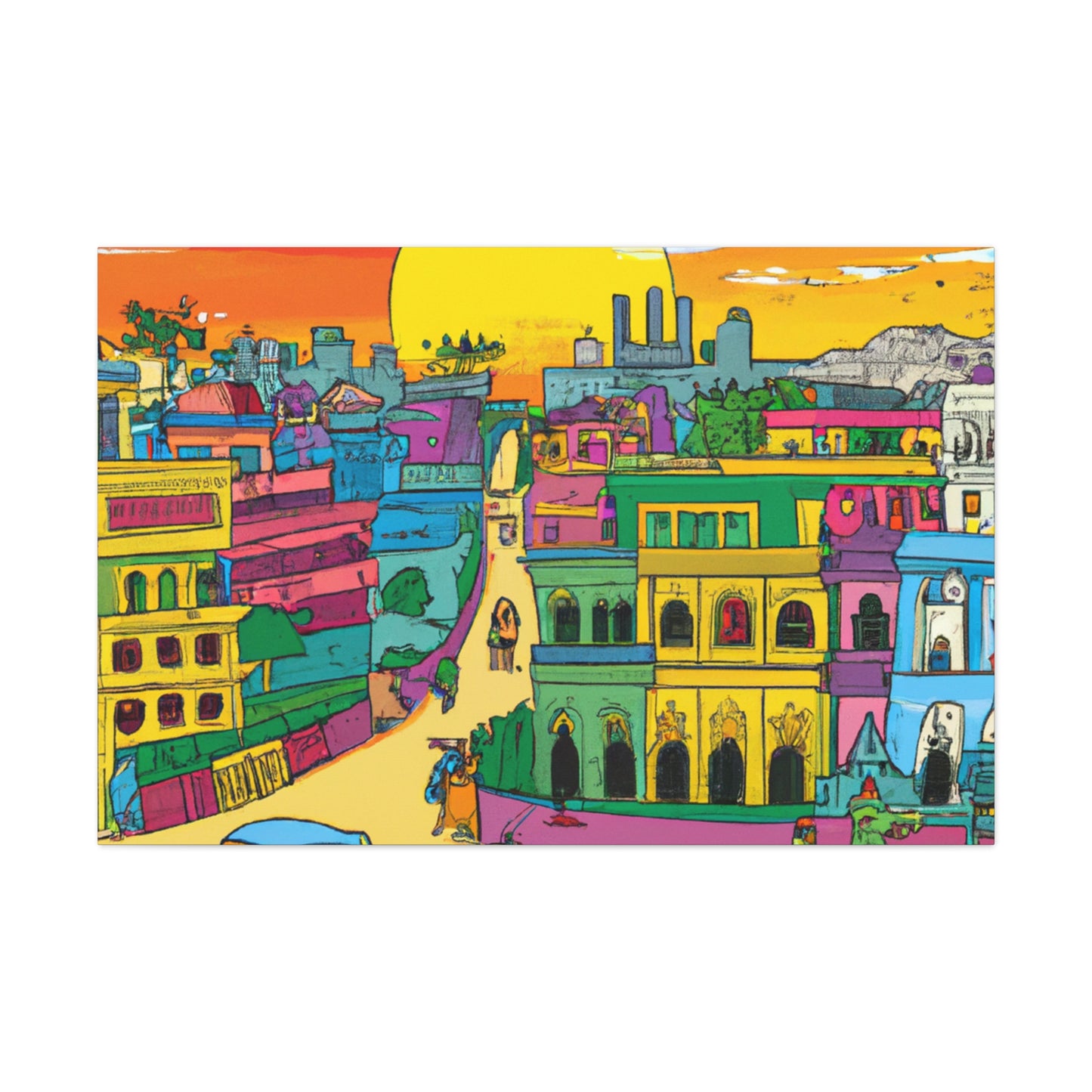 Mahabharata Mountain Range - Destination India - Canvas