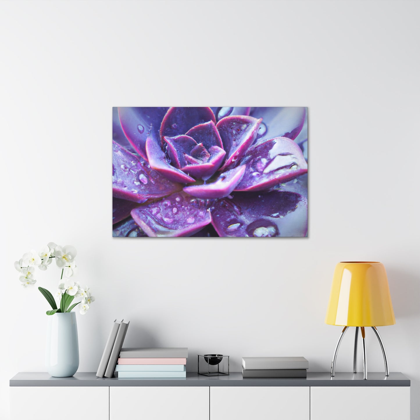 Purple Splendor - Canvas - Succulent