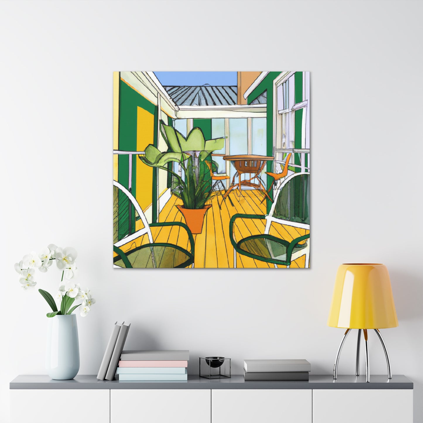 Zen Landscape - Midcentury - Canvas