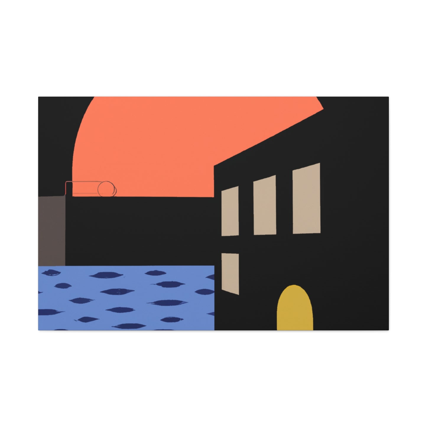 Street Walk - Midcentury Canvas