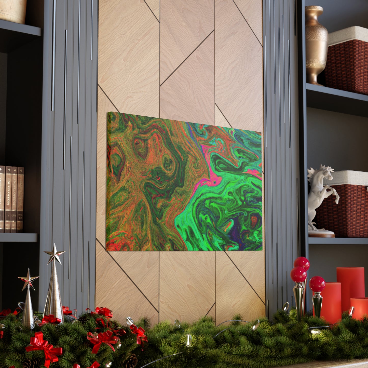 Green Mean - Canvas - Abstract