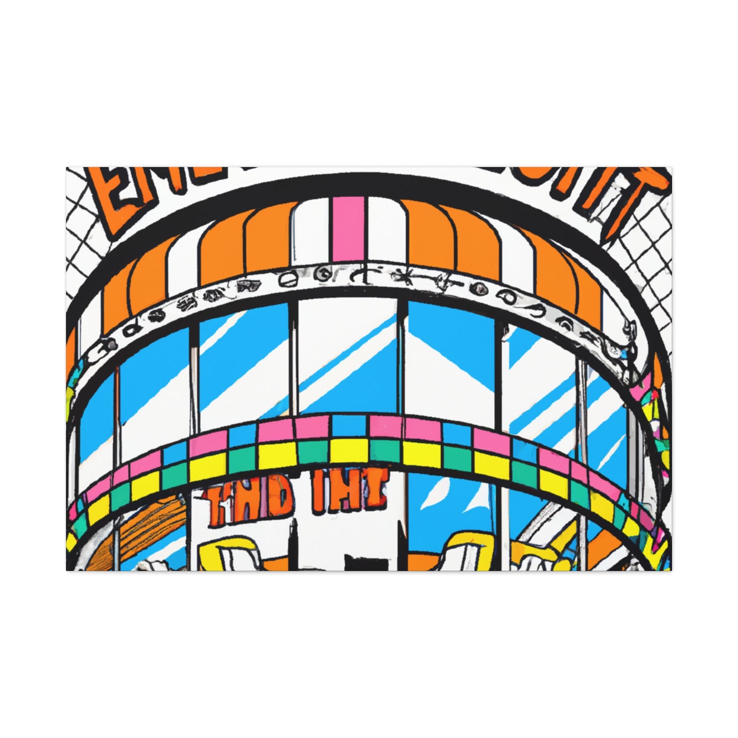 Frolic & Flourish Center - Canvas - Pop Art