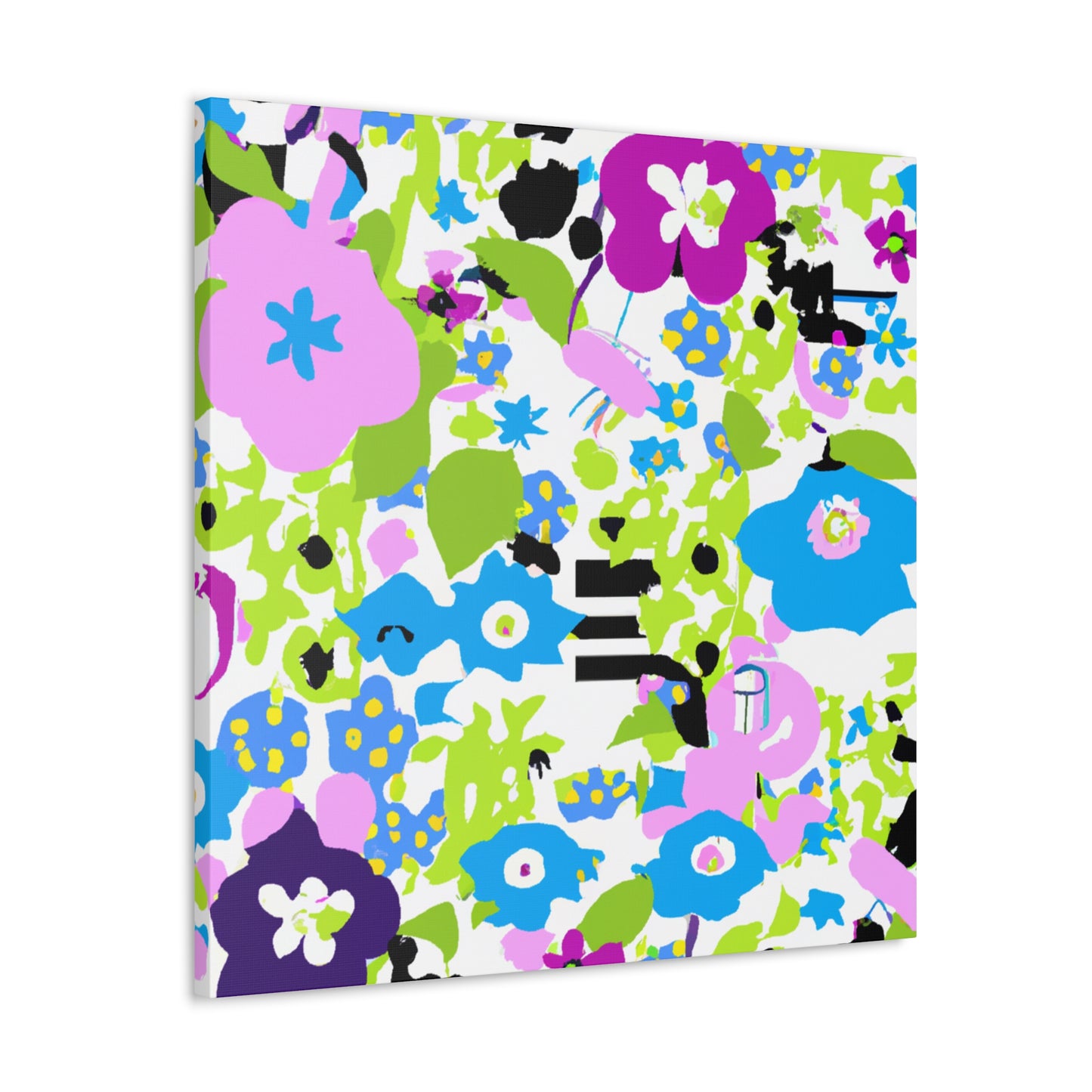 Bloom Bursting Brilliance - Floral Canvas