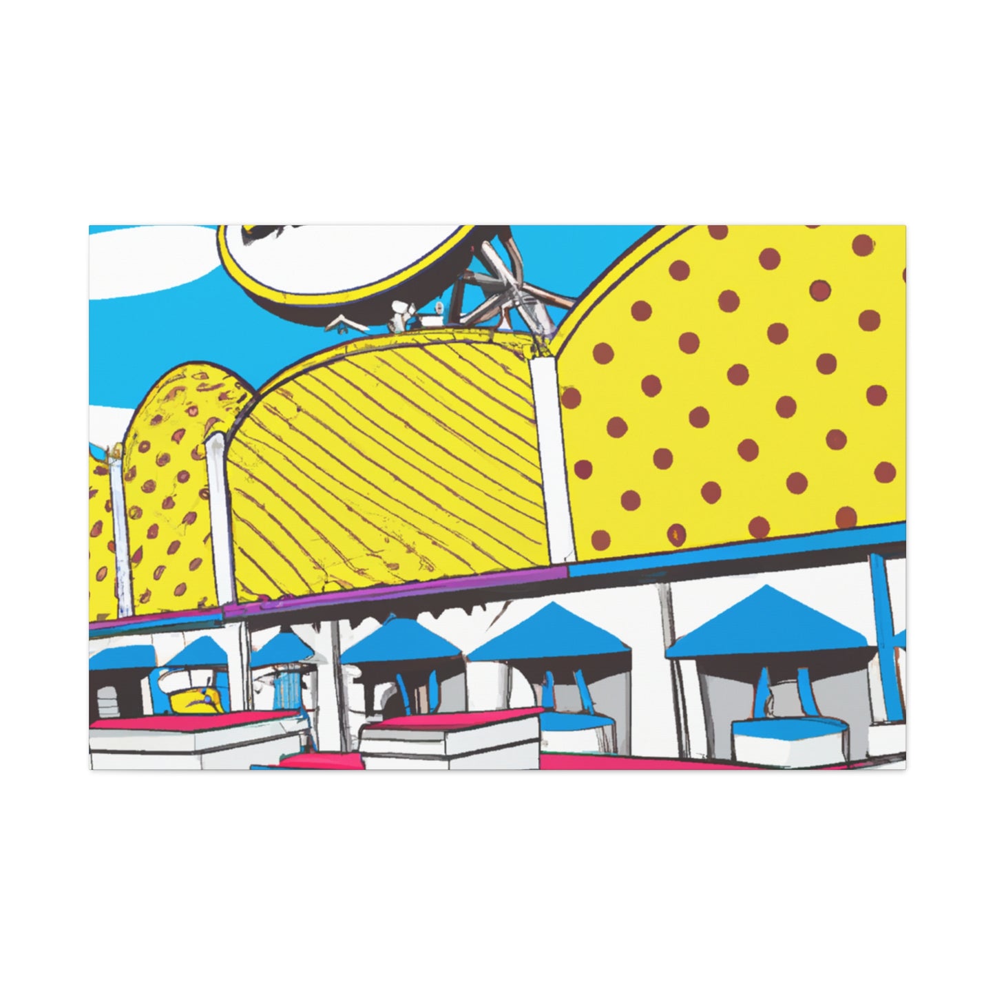 Boardwalk Pinball Palace - Canvas Pop Art
