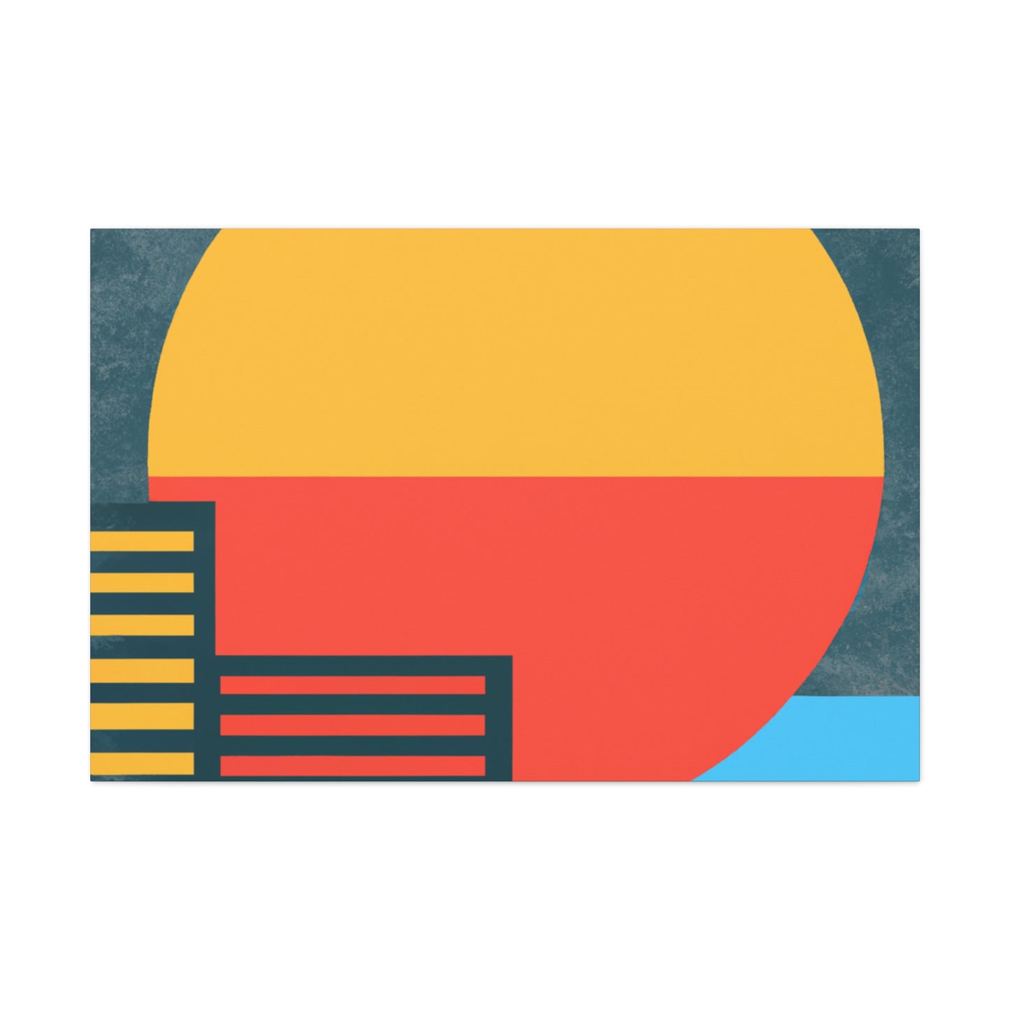 Sun Down- Midcentury Canvas