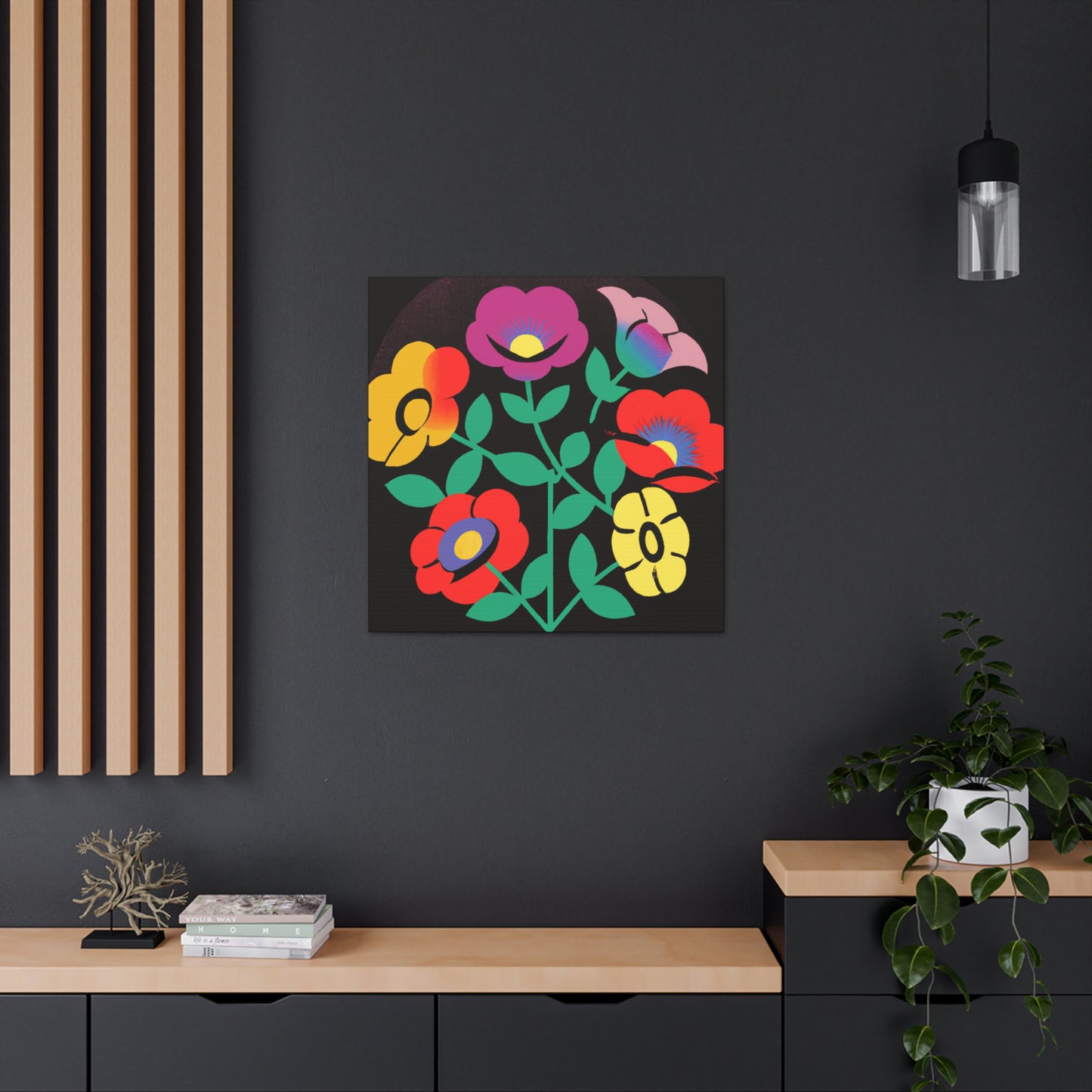 Frenzy Mammoth - Floral Canvas