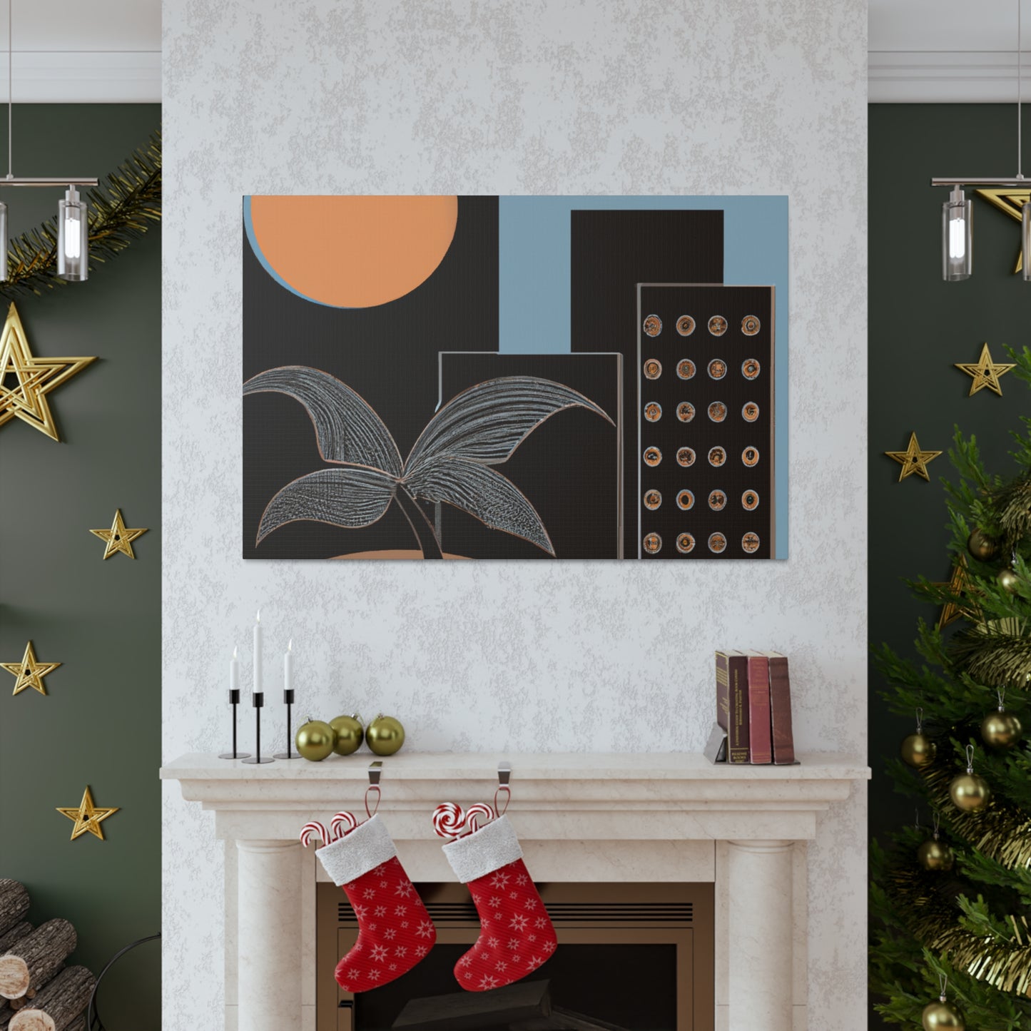 Dark Lovely - Midcentury Canvas